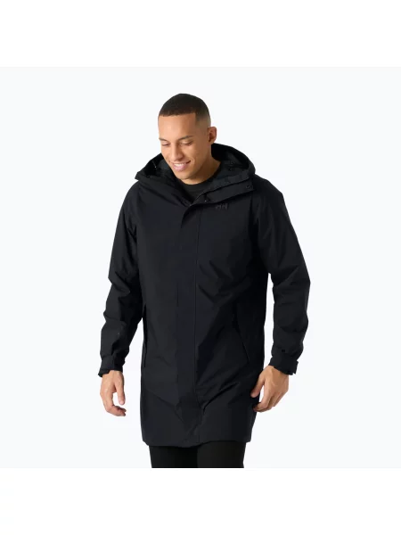 Geacă de ploaie pentru bărbați Helly Hansen Brussel Ins black negru