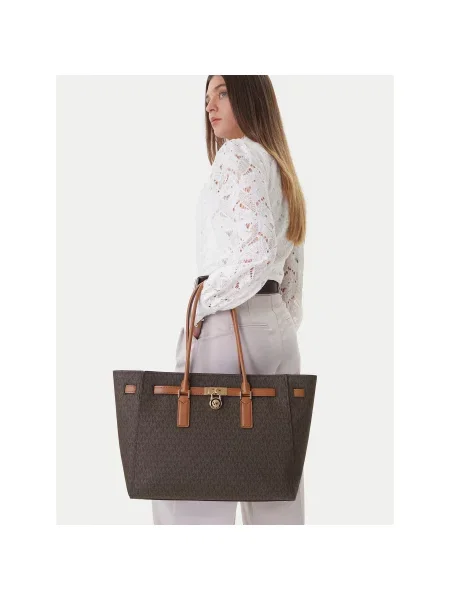 MICHAEL Michael Kors Nakupovalna torba / kostanj rjava