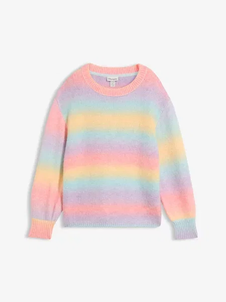 Sweter boxy niebieski