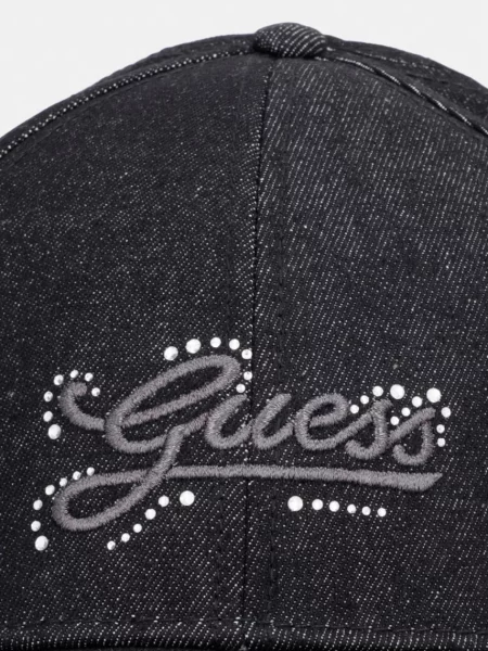 GUESS Kapa temno siva / pegasto / srebrna črna