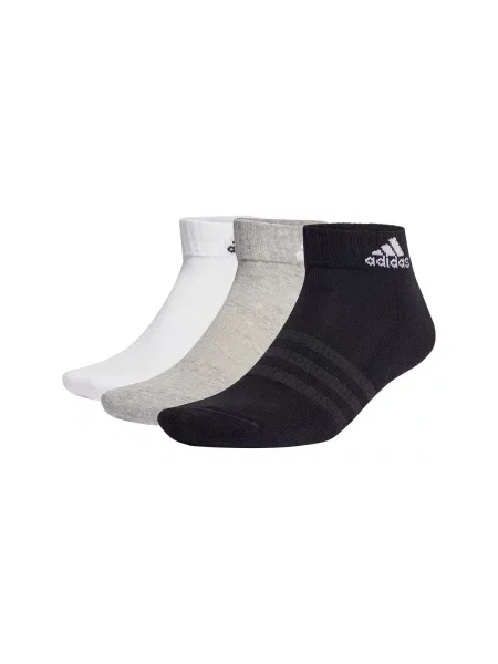 ADIDAS SPORTSWEAR Sportske čarape Cushioned siva / crna bijela
