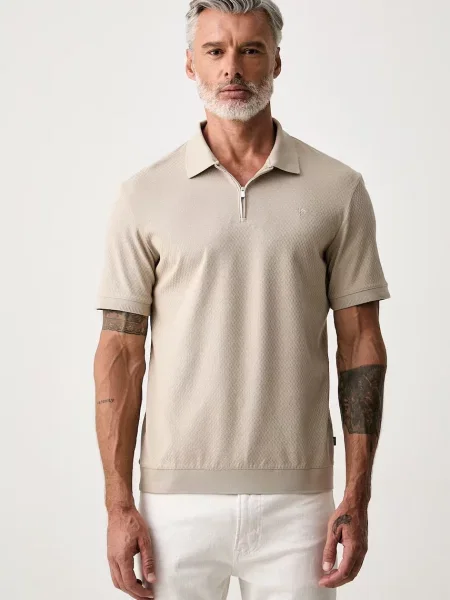 Tricou polo Joop! bej