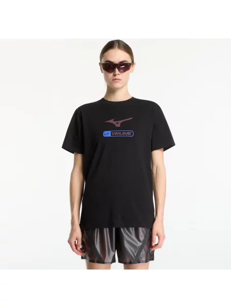 Тениска Mizuno x VRUNK T-shirt Black XL черно