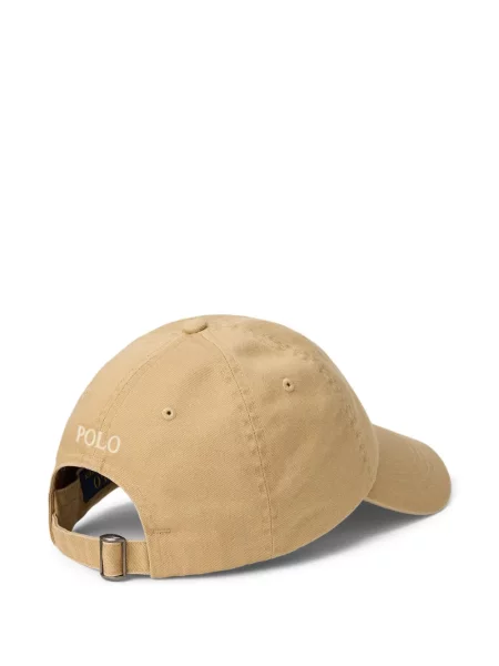 Scurt șapcă Polo Ralph Lauren cu broderie din jerseu maro