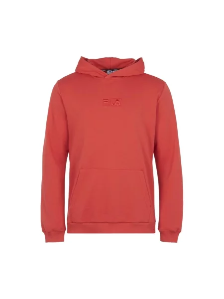 Bluza z kapturem Fila z kapturem czerwona