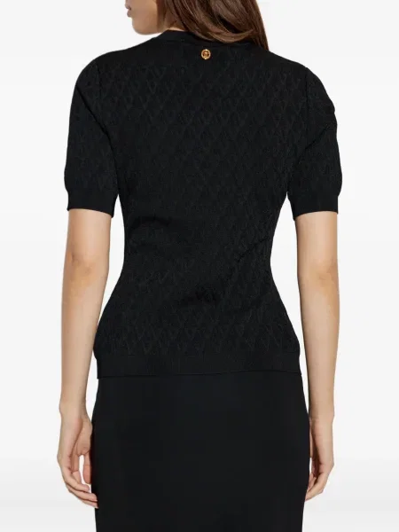 Top Versace scurt negru