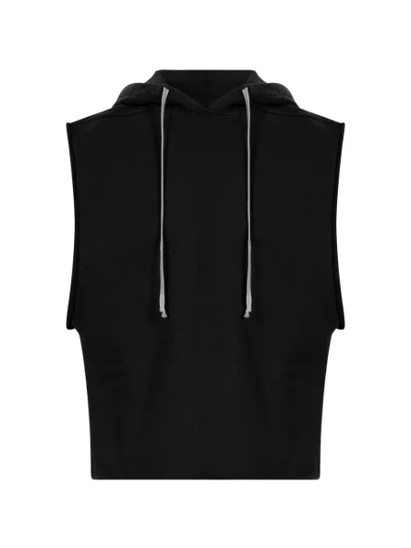 Decupat hanorac cu glugă Rick Owens Drkshdw fără mâneci negru