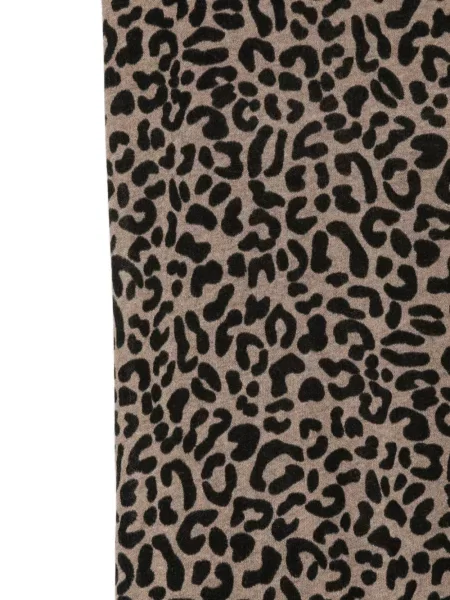 Fular Faliero Sarti de lână cu imagine cu model leopard