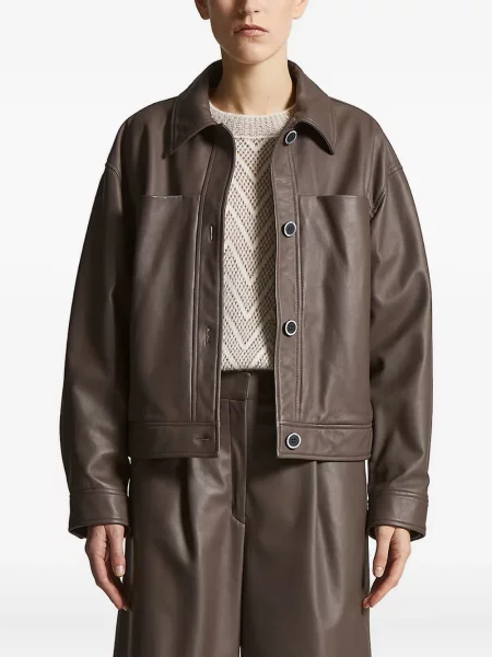 Geanta de piele Peserico maro