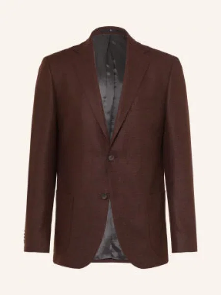 Dressler Sako Regular Fit tmavě / tmavě hnědá červená