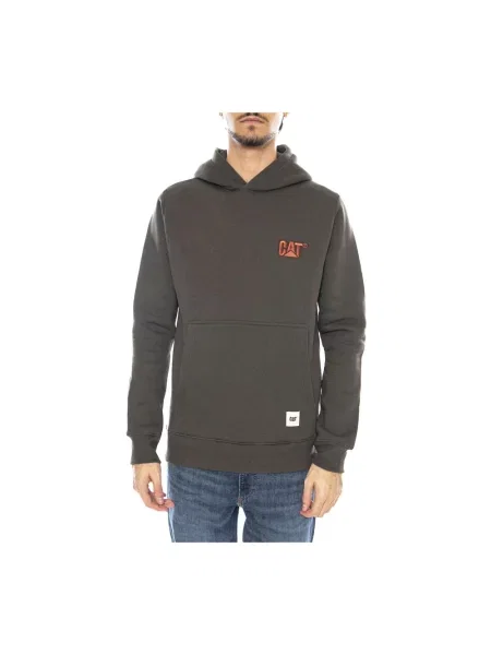 Bluza z kapturem Cat z logo zielona