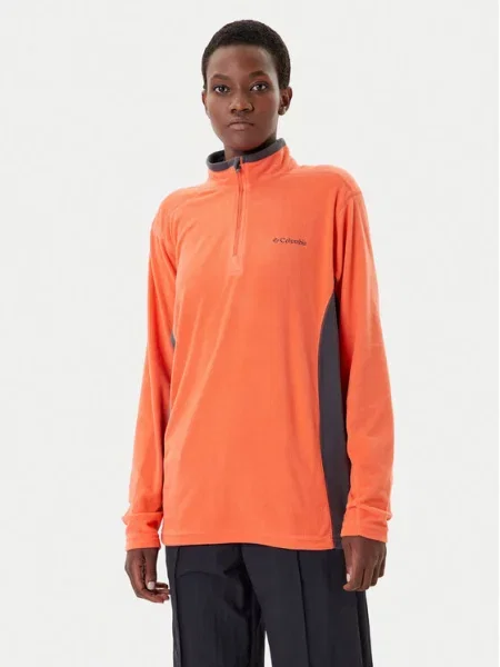 Fleece μισό φερμουάρ φλις φούτερ Columbia πορτοκαλί