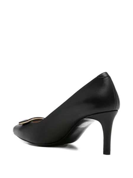Pantofi cu toc Sergio Moretti Firenze cu cataramă negru