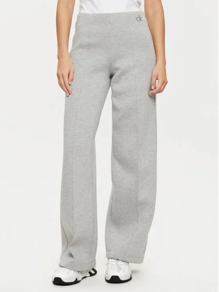 Панталон Calvin Klein с меланжов десен сиво
