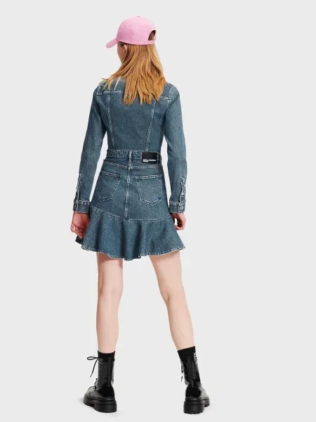 Джинсовое платье Karl Lagerfeld Jeans голубое