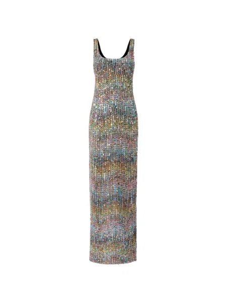 Maxi rochie maxi Missoni cu paiete de costum albastru