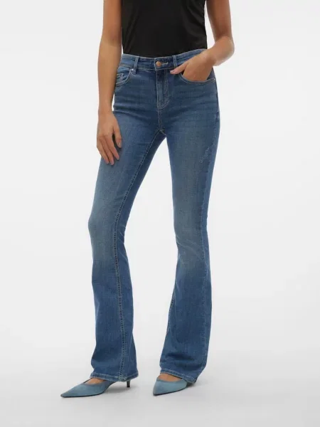 Vero Moda Джинси кльош синій