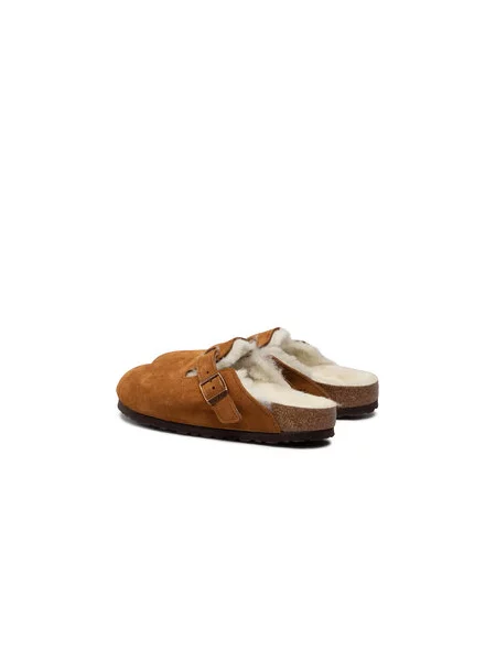 Birkenstock Natikači Boston Vl/Sheraling rjava