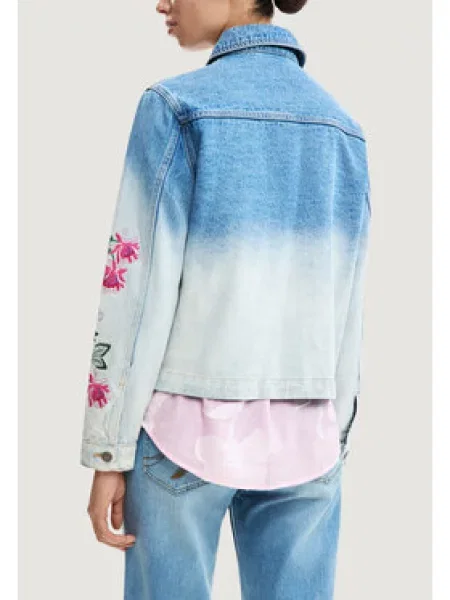 Jeansová bunda Desigual modrá