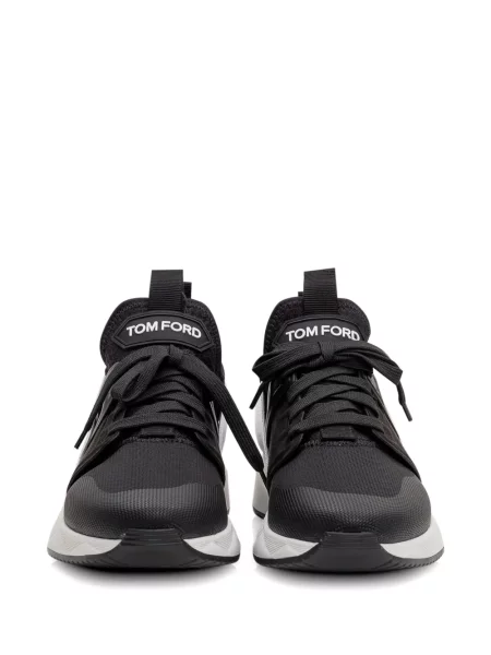 Sneakerși Tom Ford din piele negru