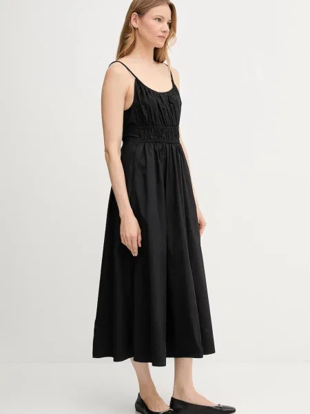 Šaty Tommy Hilfiger midi černá