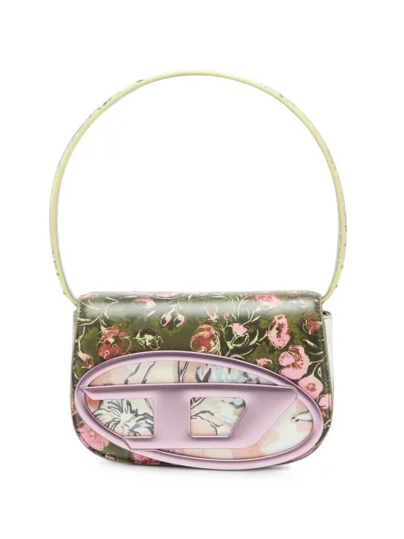 Geantă Diesel cu model floral cu imagine verde