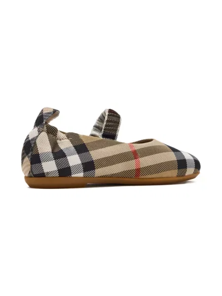 Balerinki dziecięce Burberry brązowe