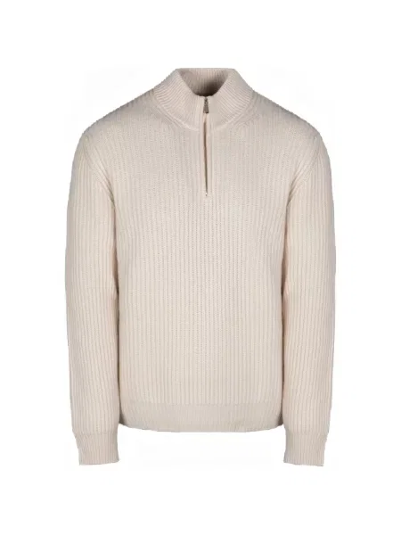 Pulover Moorer de jumătate de fermoar