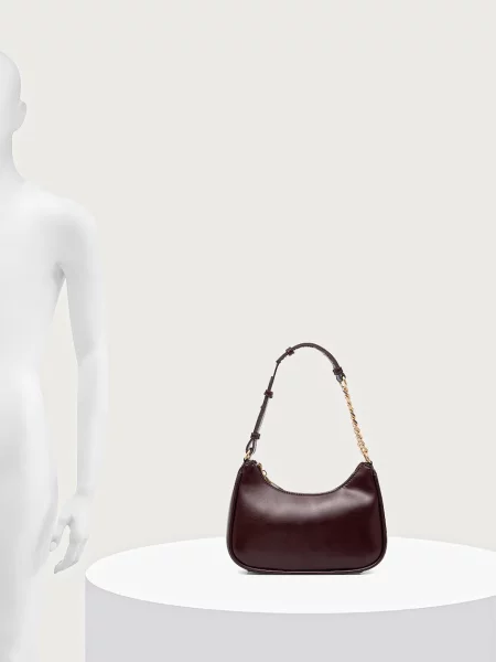 Кожаная сумка хобо Aldo