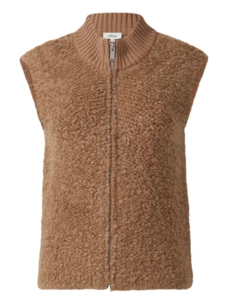 S.Oliver Pleten brezrokavnik rjava