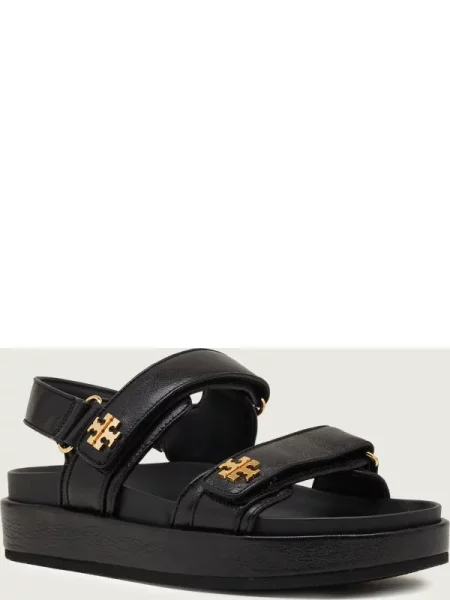 TORY BURCH Skórzane sandale KIRA SPORT negru