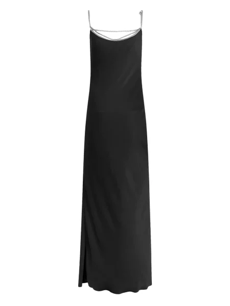 Rochie Rabanne din satin de costum negru