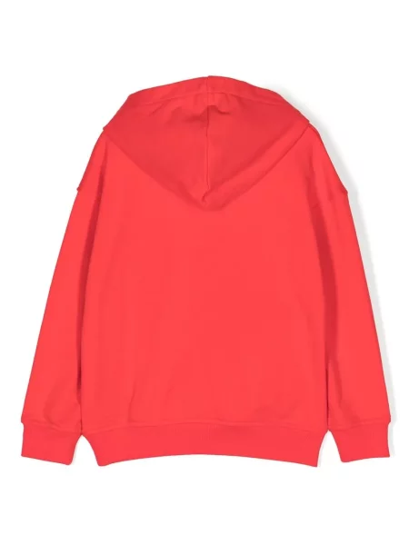 Bluza z kapturem dziecięca Moschino czerwona