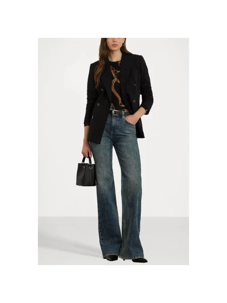 Jeansy dzwony Ralph Lauren niebieskie