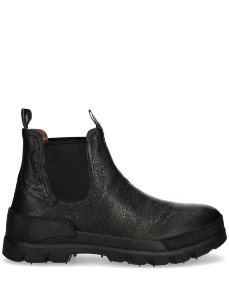 Cizme scurte Polo Ralph Lauren din piele negru