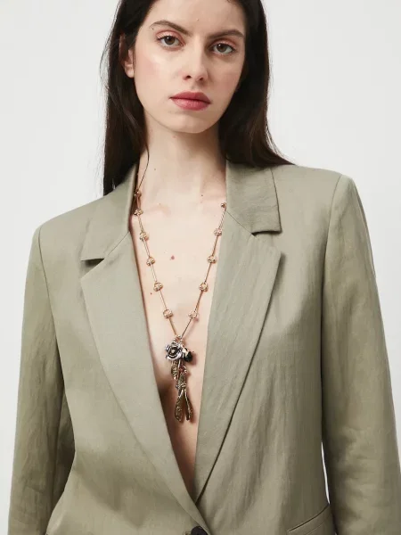 Піджак Medicine однобортний однотонний зелений