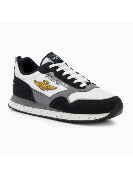 Multicolor sneakerși Aeronautica Militare alb