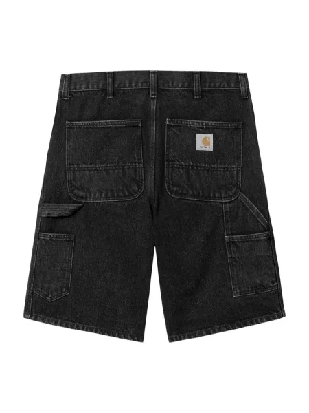 Szorty jeansowe Carhartt Wip czarne