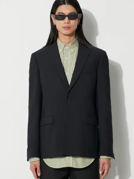 Sacou din lână bleumarin