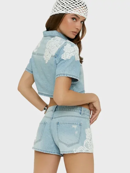 Джинсовые шорты Tally Weijl голубые