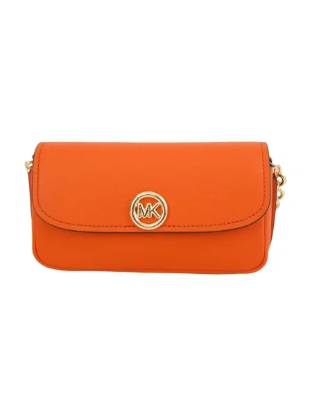 Body Michael Kors skórzany pomarańczowy