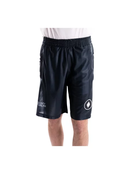 Bermudy Marcelo Burlon piłkarskie czarne