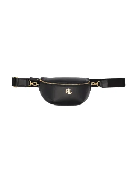 Geanta de piele Lauren Ralph Lauren din piele negru
