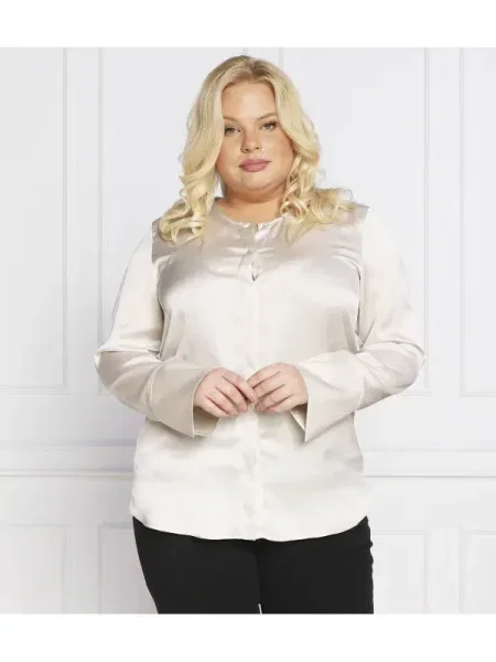 Persona by Marina Rinaldi Szatén blúz FASCIA plus size