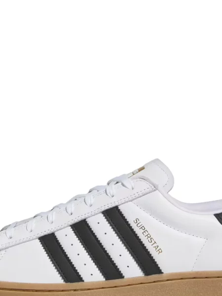 Sneakerși Adidas Superstar cu dungi cu imagine alb