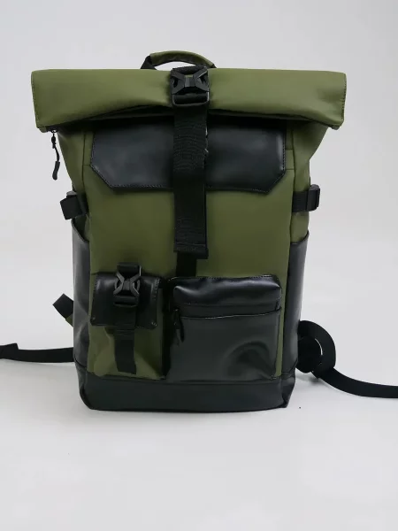 Кожаный рюкзак Tobeyou хаки