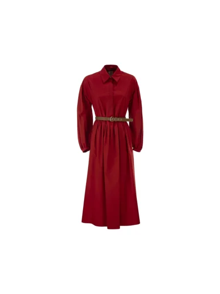 Sukienka midi Max Mara do kolan czerwona