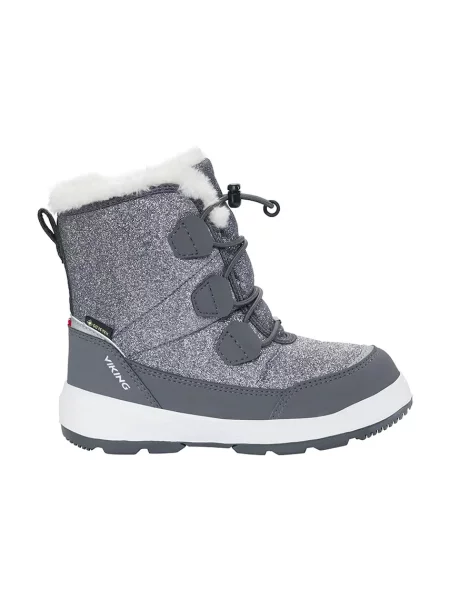 Viking Kids gyerek téli cipő Toasty Glitter Warm GTX Zip szürke
