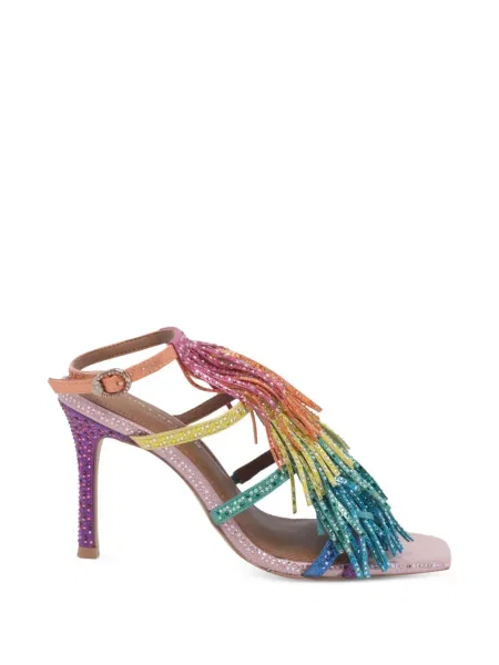 Sandale Kurt Geiger London cu franjuri roz