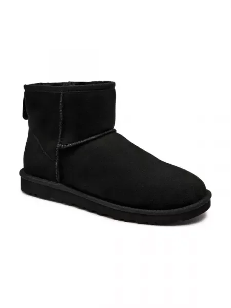 UGG cizme de zăpadă din piele întoarsă Classic Mini negru